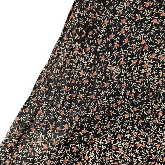 DR2 by Daniel Rainn Top Size Medium Womens Floral Peasant Blouse Black NWT - Picture 9 of 10